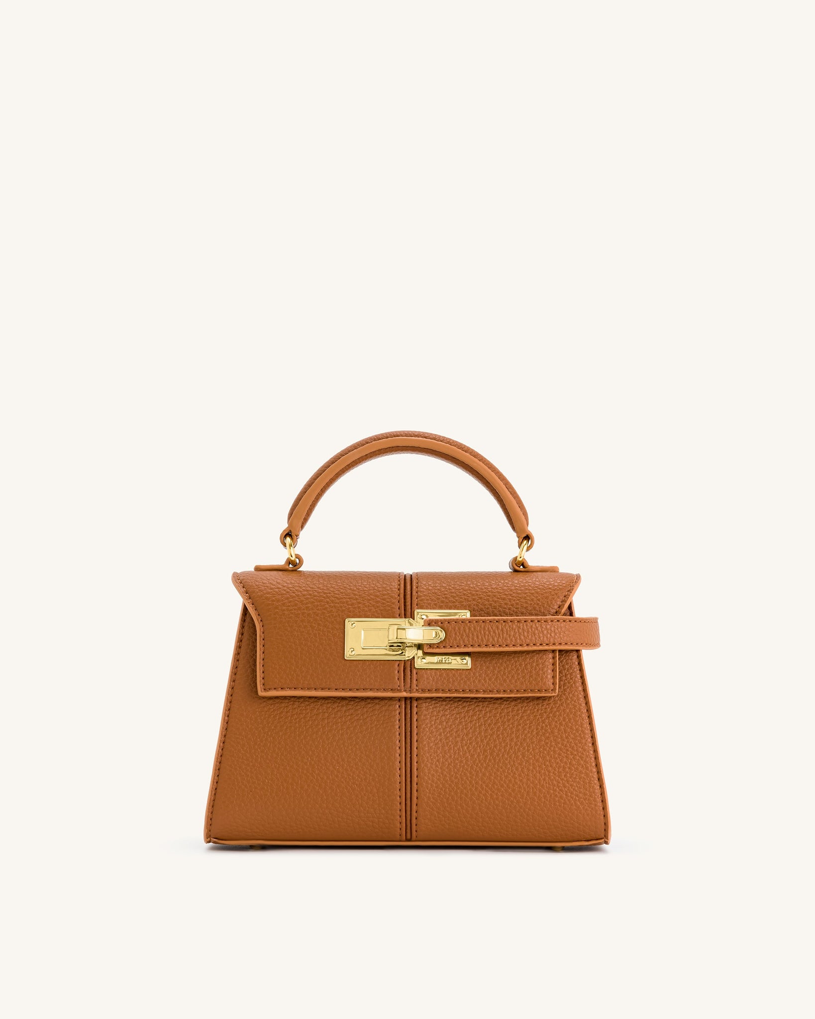 Elise Top Handle Bag - Brown