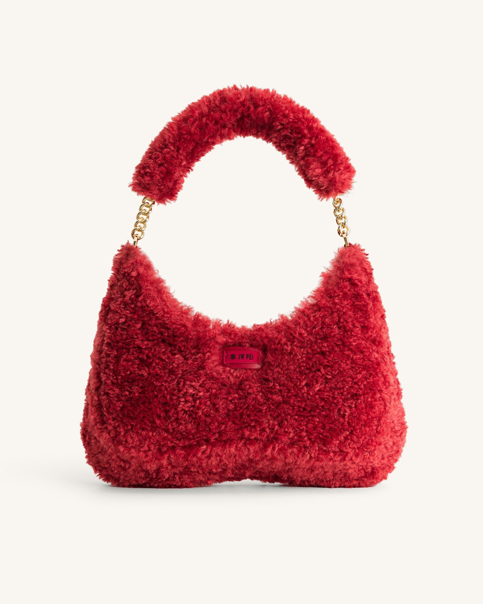 Ruby faux fur shoulder bag - Magenta